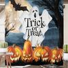 Nueva Cortina de Ducha Digital Impermeable Estampada de Halloween Navidad Amazon Comercio Exterior Transfronterizo Exportación Cortina de Baño Venta al por Mayor