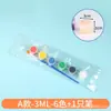 Pintura Gouache Lavable para Niños 12 Colores Tiras de Pintura Acrílica Pequeñas 6 Piezas Pintura Corporal Graffiti Muñeco de Yeso DIY