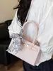 Bolsa de Mão Lisa Simples para Mulheres 2026 Verão Novo Estilo Moda Personalizada para Trabalho Deslocamento Ombro Transversal Pequena Quadrada