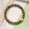 Pulseira de Sândalo Verde Natural para Mulheres, Disco de Agarwood Estilo Chinês, Pulseira de Brinquedo de Sândalo, Contas de Buda de Sândalo, Pulseira Rosário Atacado