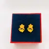 Suministro en vivo cobre dorado moda Joker lazo rosa fresco gancho recto una variedad de pendientes joyería pendientes al por mayor