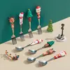 Cuchara Creativa de Dibujos Animados para Remover Café Juego de Cubiertos de Regalo Navidad Acero Inoxidable de Alto Valor Cuchara de Postre Venta al por Mayor