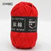 Yi Algodón 4 Hebras Algodón Leche Grosor Medio Lana Bouquet Manta Chal Bufanda Ganchillo DIY Tejido a Mano Bolsa de Materiales