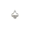Atacado Versão Coreana Criativo Pingente Duplo Meio Rosto Diamante Trevo de Quatro Folhas Liga Metálica Colar Pulseira Pingente Joias Acessórios DIY