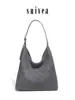Bolso Hobo Tejido Hecho a Mano con Diseño Original, Bolso de Hombro de Gamuza Mate, Bolso de Hombro de Alta Gama para el Trabajo, Bolso Tote Madre e Hija