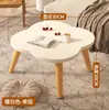 Mesa de Centro Pequeña para Mirador, Mesa de Té Pequeña para Balcón, Mesa Pequeña de Tatami para Piso de Dormitorio, Escritorio, Mesa Baja, Mesa Auxiliar Simple, Mesa Kang