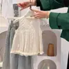 Conjunto de Verano para Niñas 2026 Nuevo Elegante Chaleco Camisa de Muñeca y Pantalones de Pierna Ancha de Mezclilla Conjunto de Dos Piezas para Niños Pequeños