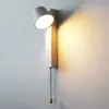 Lámpara de Pared Interior Nórdica, Simple y Elegante, Luz de Pared LED Creativa y Única para Dormitorio, Mesita de Noche, Lado del Sofá, Pasillo y Escaleras