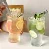 Copo de Chá de Frutas com Boca Larga Famoso na Internet, Copo de Vidro de Capacidade Extra Grande, Copo para Bebidas Lácteas, Copo para Leite com Suco, Copo para Bebidas Geladas
