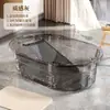Tina de Lavar con Tabla de Lavar Integrada para el Hogar, Lavabo Grande de Plástico, Cubo de Lavandería Multifuncional, Lavabo Engrosado