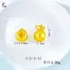 Animales de Oro Antiguo Bolsita de la Suerte Pequeña Accesorios Colgantes Pulsera Tejida a Mano Accesorios de Joyería Dorada Mate DIY Venta al por Mayor