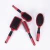Suministro transfronterizo de peines para el cabello, peine de masaje, peine de recuerdo, juego de peines rojos retro, peine rizador de regalo, peine curvo grande