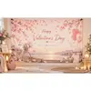 Fondo romántico transfronterizo para el Día de San Valentín, accesorios para fotos de fiesta de rosas en forma de corazón, decoración de pared para confesiones de boda