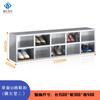 Gabinete de Zapatos de Acero Inoxidable de Fábrica Taller de Purificación Libre de Polvo Laboratorio Hospital Gabinete para Cambiar Zapatos Taburete para Zapatos Gabinete de Zapatos de una o Dos Caras con Puerta