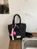 Bolso de mano de lunares con flecos estilo coreano para mujer, nuevo y versátil bolso de hombro, bolso cruzado y bolso para teléfono 2026