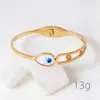 Pulseira de Aço Titânio Trevo de Quatro Folhas para Mulheres, Aço Inoxidável, Cor Dourada, Algarismos Romanos, Luxo Leve Europeu e Americano, Não Desbota, Atacado Fabricante Original