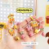 Creativo Lindo Dibujo Animado Llavero Colgante de Campana Corazón de Niña Accesorios para Mochila Escolar Llavero Estilo Shanghái Colgante de Joyería