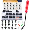 Caja de 425 Piezas de Sujetadores de Plástico Adecuados para Paneles de Puerta y Clips de Parachoques de Automóviles Ford y Chevrolet
