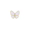 Broche de Mariposa Elegante de Alta Gama con Pedrería y Perlas, Exquisito Pin de Solapa para Traje, Alfiler de Seguridad Anti-Exposición para Mujeres