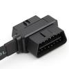 Línea OBD para Coche Línea de Extensión OBD2 Uno a Dos Fideos Línea Plana obd Uno a Dos Núcleo Completo Energizado 0.6m