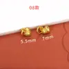 Accesorios dorados de alta retención de color para joyería DIY, amuleto de pulsera con colgante de lirio del valle de bambú estilo antiguo dorado "Alegría de Dos Mundos"