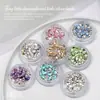 Arte de Unhas Mini Pérolas de Aço Strass de Fundo Plano Pacote de Material Azul Elegante da Moda Strass Misturados Pequenos Acessórios Decoração de Alto Padrão