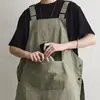 Delantal Doble Cara Repelente al Agua para Barberías, Cafeterías y Restaurantes, Ropa de Trabajo para Cocina Doméstica con Texto Impreso, Tendencia en Línea