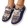 Comercio Exterior Talla Grande 36-43 Zapatos Deportivos Casuales Patrón Abstracto Cómodos Casuales Zapatos Planos Zapatos de Lona Trbottomyy y Versátiles