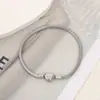 Nuevo Pulsera Hueso de Serpiente Base Acero de Titanio Joyería de Serpiente con Cuentas Accesorios DIY Cadena Pulsera Cadena Quilla de Acero de Titanio