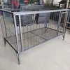 Jaula Grande con Acero Sólido Reforzado Espeso Jaula Soldada Desmontable para Granjas de Perros, Metabo