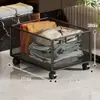 Gabinete de baño debajo del estante de almacenamiento inodoro con ruedas detergente para ropa carrito pequeño lavabo debajo de la cesta de almacenamiento cesta de ropa sucia móvil