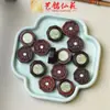 Acessórios de Madeira Jacarandá Esculpida Inlay de Cinco Vias Octogonal Marca com Furo Passante Yiming Xianyuan Sândalo Negro Brinquedo Pulseira Colar Acessórios