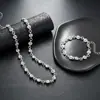 Pulsera de Acero de Titanio con Forma de Cruz Transfronteriza para Hombres, Collar de Diseño Personalizado de Moda Retro de Gama Alta de Nicho para Mujeres