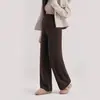 Nuevos pantalones de maternidad de pierna ancha engrosados para otoño e invierno, holgados y amigables con la piel, pantalones largos cálidos de maternidad para usar al aire libre, pantalones casuales de maternidad con caída