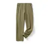 Pantalones Casuales Versátiles Simples Unisex para Pareja Transpirables con Textura de Pliegues 3D 12907