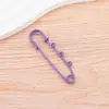 Imperdibles de Seguridad Grandes de Tres Anillos Lacados de Colores en Varios Tamaños para Decoración de Suéteres, Pines de Bucle Anti-Exposición de Color Caramelo