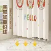 Cortina Divisoria para Baño Resistente al Moho, Cortina de Puerta Divisoria para Ducha, Kit sin Taladro, Cortina de Ducha para Baño, Cortina de Ducha de Tela Impermeable