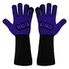 Guantes protectores de silicona para barbacoa y horno microondas, alta temperatura 800 grados, anti quemaduras, aislamiento térmico, antideslizantes, a prueba de fuego
