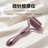Rodillo Masajeador de Microagujas Cruzadas Instrumento Aleación de Zinc Herramienta de Belleza Facial Skincare Cuchara para Crema Dispositivo de Masaje de Importación