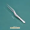 Pinzas de Acero Inoxidable 304 Anti-Yodóforo Pinzas Médicas en Forma de Pistola para Vendajes Arte del Té Herramientas para Jardinería Acuática Pinzas Espesadas 403