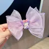 Internet-famoso Princesa Pequena Fita Bow Hairpin Crianças Menina Hanfu Purple Hairpin Acessórios de cabelo das meninas