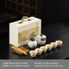 Caixa de presente do conjunto de chá "Qianli Jiangshan" cultural e criativa, tendência nacional, adequada para comemorações de conferências, prêmios anuais, presentes de feriado e personalizável com logotipo