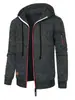 Nueva Sudadera con Capucha de Punto Jacquard Casual Deportiva para Hombre