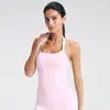 Sujetador Deportivo Cruzado Estilo Halter con Hermoso Diseño en la Espalda, Top Deportivo Acolchado, Chaleco de Yoga, Ropa de Yoga para Entrenamiento de Espalda en el Gimnasio para Mujeres