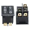 Interruptor de Combinação Dupla Kcd3 Kcd6 4/6 Pinos Furo de Montagem 31*25 28*22 16A250V Botão de Multi-Controle