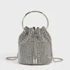Bolso de Noche Transfronterizo Más Vendido con Pedrería, Moda Nueva Primavera 2026 Bolso Cubo Cruzado de Hombro con Cadena y Pedrería Venta al por Mayor