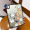 Cachorro con Dibujo Lineal Adecuado para Funda Protectora de Tableta Apple iPad 11ª Generación Pro 11 pulgadas Borde Negro Transparente Estuche Duro Anti-Doblado