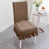 Funda de silla universal para cuatro estaciones para uso en el hogar, respaldo antideslizante todo en uno, funda de silla de comedor integrada, elástica y engrosada