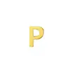 Fornecimento Exclusivo Transfronteiriço de Pingentes Perfurados de Aço Titânio com 26 Letras, Superfície Lisa Simples Dourado 14K Alta Retenção de Cor Acessórios para Joias DIY