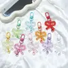 Llavero Hecho a Mano DIY con Anillas Abiertas de Macarrón, Anillas de Resorte y Accesorios de Rompecabezas de Cuentas